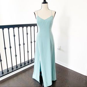 J. Crew Turquoise Maxi Dress with split